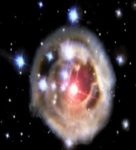 20.000 ışıkyılı uzaklıktaki bir yıldız kümesi içindeki bir yıldızın ani parlama görüntüsü