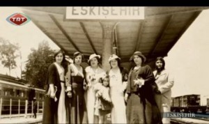 Eskişehir tren istasyonundan eski bir resim