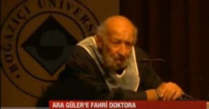 Boğaziçi Üniversitesi Ara Güler fahri doktora töreni